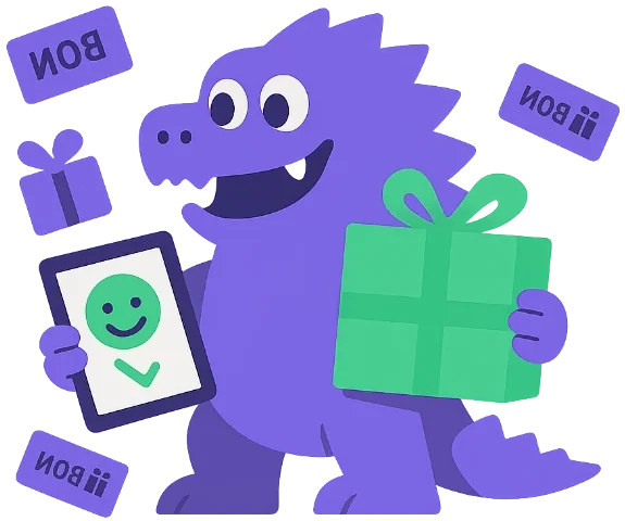 Bonster cadeaubonnen illustratie